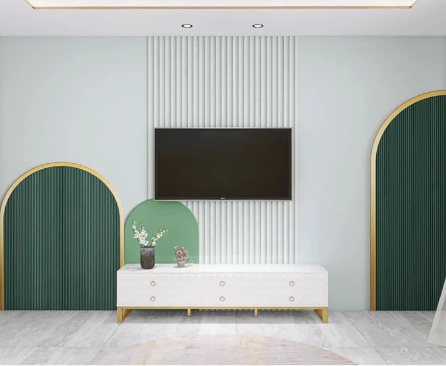 Retro Geometric Colorblock Wallpaper – Custom Size Peel & Stick