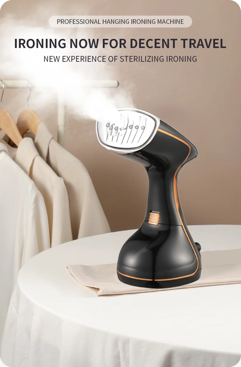 Portable Handheld Garment Steamer – Fast Heat, Travel-Friendly, 1640W