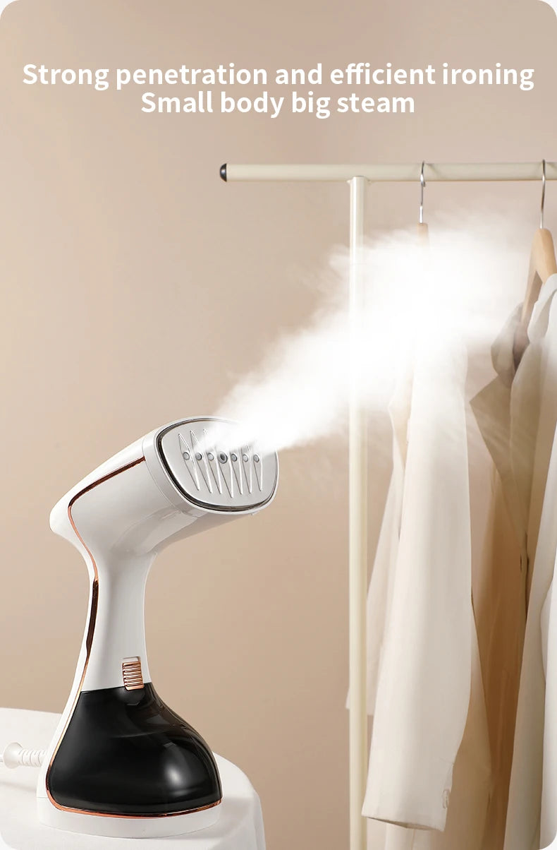 Portable Handheld Garment Steamer – Fast Heat, Travel-Friendly, 1640W