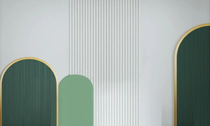 Retro Geometric Colorblock Wallpaper – Custom Size Peel & Stick