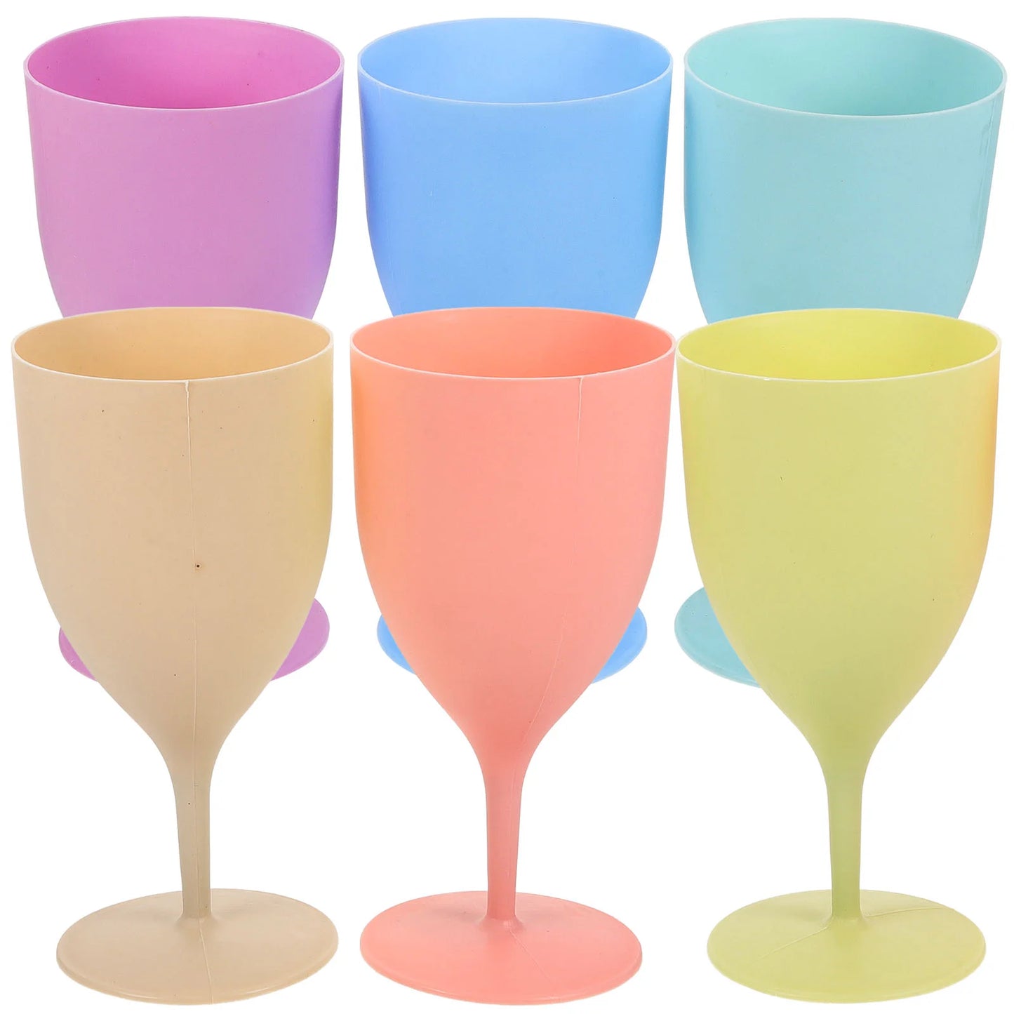 6 Pcs Tall Juice Glass Beverage Holders Glasses Household Bar Cups Plastic