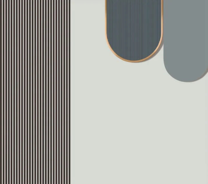 Retro Geometric Colorblock Wallpaper – Custom Size Peel & Stick
